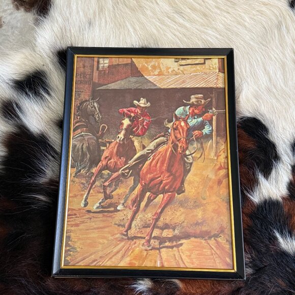 Mid Century Western Framed Picture by Earnest Tonk - Picture 9 of 13